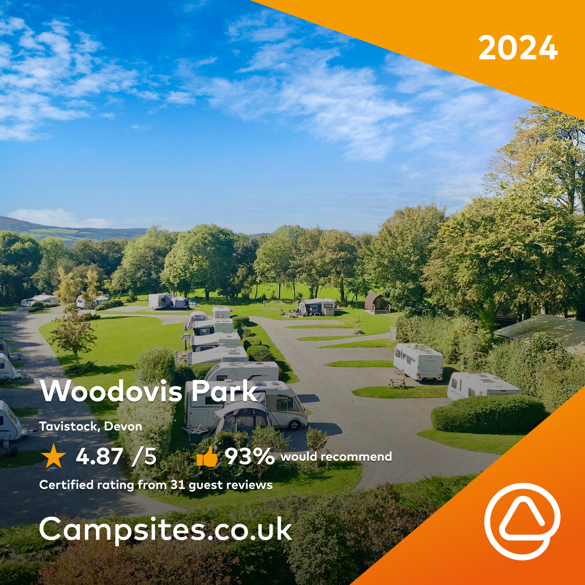 Campsites.co.uk certificate rating